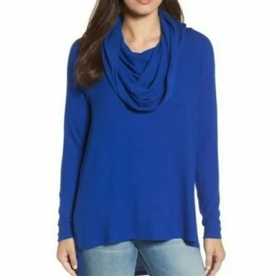 Túnica Gibson Look Mujer Cobalto Acogedora Convertible Polar Tejida Capucha Cuello Talla: XS Foto 1 de 4