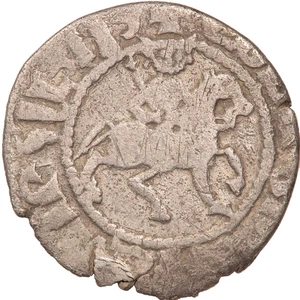 1301 - 1307 d.C. LEVONE III MEDIEVALE ARMENO ARGENTO TRAM TAKVORIN: ARMENIA CILICIA - Foto 1 di 2