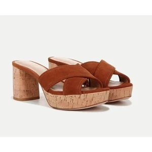 Neu mit Etikett Veronica Beard Damen-Pantoletten Dory Veloursleder kreuz und quer 7,5 neu mit Etikett 350 - Bild 1 von 11