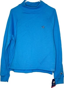 Champion Reverse Weave Sweatshirt mit Rundhalsausschnitt Damen Größe Small Blau Retro - Bild 1 von 4