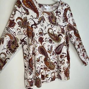 J Jill Gr. S Paisley Print Top - Bild 1 von 10