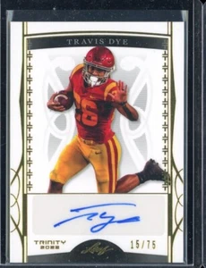 2022 Leaf Trinity Gold Autographs #BATD1 Travis Dye 15/75 - Picture 1 of 1