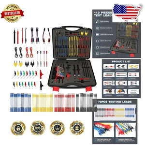 Heavy Duty 110PCS Automotive Circuit Tester & Probe Kit - Versatile & Portable - Picture 1 of 9