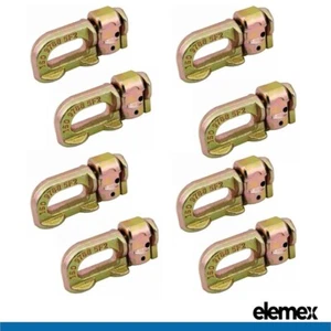 8x Anchor Track Double Stud Fitting Lashing Tie Down point BS 6000 lbs 2750 kg - Picture 1 of 5
