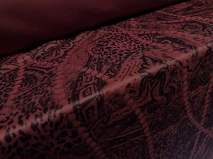 Marcella Scuba Stretch Spandex Jersey Fabric, Per Metre - Paisley & Pearls Print - Picture 1 of 3