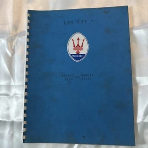 Maserati Service Manual For Rear Axles LOB 331 - Bild 1 von 6