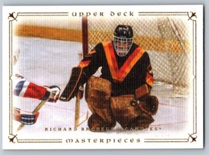 2008-09 RICHARD BRODEUR VANCOUVER CANUCKS #9 UPPER DECK MASTERPIECES UD HOCKEY