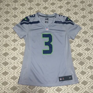 Seahawks Russell Wilson Women's Jersey Game Alternate Small Gray Nike - Picture 1 of 12