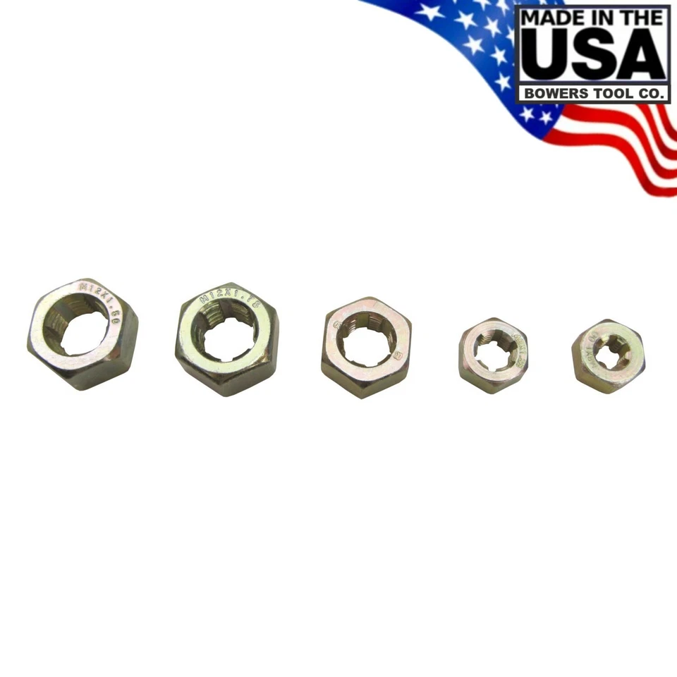 Lang Metric Rethreading Die Set Thread Restore 5pc 6-12mm Made in USA - Image 1 of 1