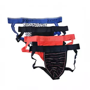 2(X)IST - Cotton Stretch Jockstrap 4pk - Multi Color - Picture 1 of 2