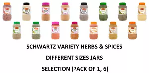 SCHWARTZ Vielzahl reiner Kräuter & Gewürze Auswahl Gewürzgläser (1er, 6er-pack) - Bild 1 von 16