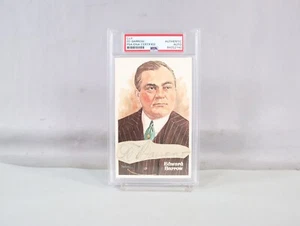 Ed Barrow signierte geschnittene Postkarte PSA Platte Perez Steele - Bild 1 von 2