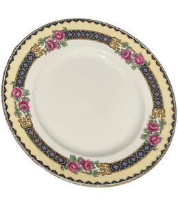 Vintage Limoges 1940's  Flowers Floral  Dessert Plate, 6" small flaw- Rare - Picture 1 of 5