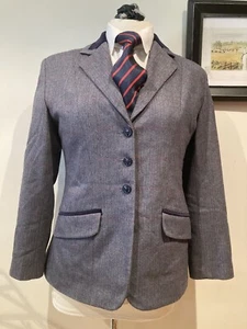 Tagg Rider - Angus Blue Tweed Show Jacket Size 32” #139 - Picture 1 of 6