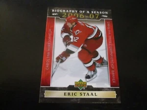 eric staal (carolina hurricanes) 2006/07 upper deck INSERT card #BOS1 mint - Picture 1 of 2
