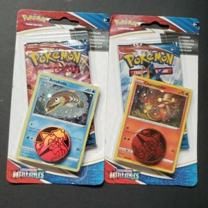 Pokémon: Pack Blister Estilos de Batalla - Charmander y Arrokuda -NUEVO/SELLADO- (x2) 🔥 - Imagen 1 de 1