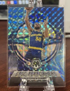 2022-23 Mosaic Epic Performers Mosaic Reactive Blue #1 Stephen Curry /99 - Picture 1 of 3
