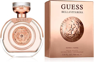 Guess Bella Vita Rosa Eau De Toilette Spray für Damen 100ml - Nagelneu & Originalverpackt