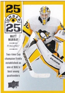 MATT MURRAY 2018-19 18-19 UPPER DECK 25 UNDER 25 INSERT #23 PENGUINS - Imagen 1 de 1
