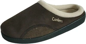 MENS COOLERS PREMIER TWO TONE MICROSUEDE MULE SLIPPERS UK 11/12 - Picture 1 of 4