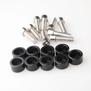 9PCS M8 x 1.25 HEADER BOLTS CUP WASHER KIT FOR HONDA/ACURA BILLET ALUMINUM - Picture 1 of 16