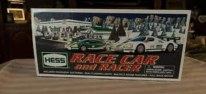 NIB VINTAGE 2009 HESS TOY RACE CAR and RACER Flashing Lights CAR STILL SEALED - Picture 1 of 5