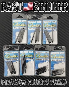 5-Pack Gamakatsu Gika Rig Weight 1/8 (28 Weights Total) - Picture 1 of 4