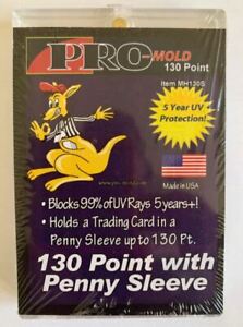 Porte-carte à manches Pro-Mold 130pt taille porte-carte à collectionner magnétique avec manche penny
