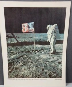 Póster grande del hombre en la luna, alunizaje 1969 Apolo NASA zumbido Aldrin - Imagen 1 de 1