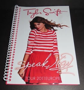 TAYLOR SWIFT Speak Now Tour EUROPE 2011 ITINERARY Rare Collectible TOUR INFO - Picture 1 of 13