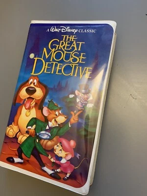 RARE 💎 Black Diamond Walt Disney Classic " The Great Mouse Detective " VHS Tape - Image 1 of 4
