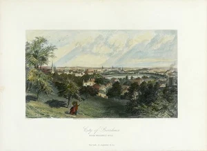 CITY OF PROVIDENCE Antique 1872 Engraving PICTURESQUE AMERICA, Bryant & Appleton - Imagen 1 de 1