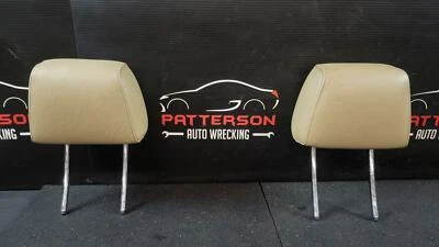 2006 BMW 325I SEDAN FRONT LEFT & RIGHT SEAT HEADREST TAN LEATHER - Image 1 of 4