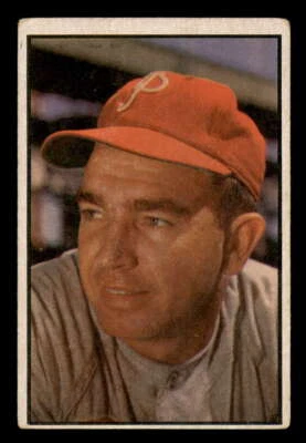 1953 Bowman Color #133 Willie Jones Phillies G-VG (2.5) z02 - Image 1 of 2