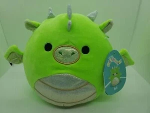 Peluche suave Squishmallows Eyk Green Dragon 7-8" AUTÉNTICO Kellytoy - Imagen 1 de 5