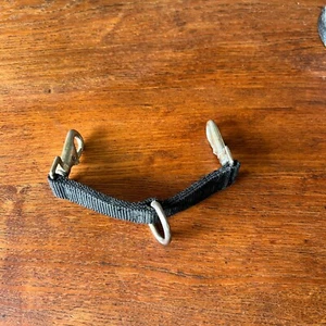 Nylon Longierriemen schwarz mit festem Ring - Bild 1 von 5