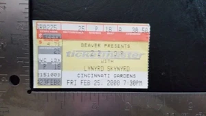 ZZ TOP / LYNYRD SKYNYRD - VINTAGE FEBRUARY 25, 2000 CONCERT TOUR TICKET STUB - Picture 1 of 1