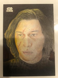 2022 Star Wars Chrome Galaxy Kylo Ren Sketch by Kevin Nelson