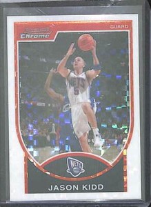 2007-08 Bowman Chrome Xfractor #55 Jason Kidd No 42 of 50