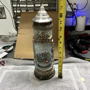 Original König 703 gemarkt Salzburg Österreich Deckel Bierstein Vintage 13,5 cm - Bild 1 von 6