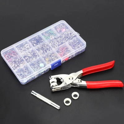 804Pcs Snap Fasteners Kit Sewing Button Punching Machine Hand Pressing . - Image 1 of 4