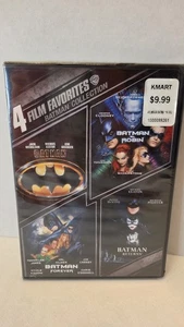 Batman 4 Film Favorites DVD Collection Batman Robin Forever Returns New Sealed - Imagen 1 de 3