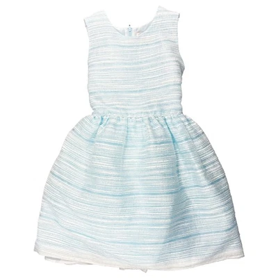 Vestido de organza texturizado azul claro para niñas Wonder Nation niña con flores 10 Plus Foto 1 de 3