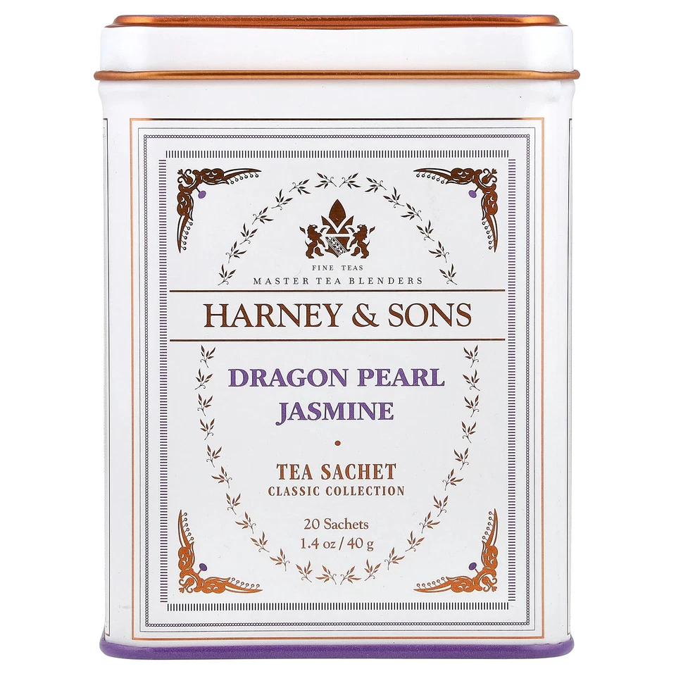 Harney  Sons Dragon Pearl Jasmine 20 Tea Sachets 1 4 oz 40 g Kosher - Image 1 of 2