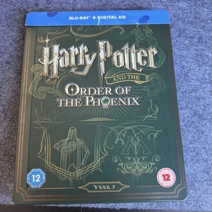 HARRY POTTER AND THE ORDER OF THE PHOENIX - UK EXCLUSIVE BLU RAY STEELBOOK - Picture 1 of 4