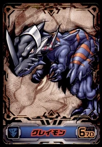 2010 Digimon Bandai Carddass Greymon Premium Japanese #DG1-024 Gold foil - Picture 1 of 2