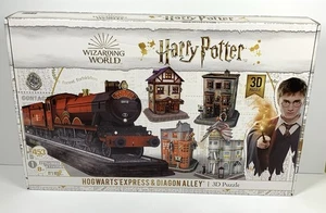 Harry Potter 3D Puzzle Hogwarts Express and Diagon Alley 453 Pcs NEW Open Box - Picture 1 of 7