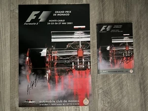 Michael Schumacher Signed 2001 Monaco Grand Prix Official Program & Event Poster - Picture 1 of 19