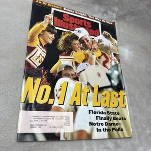 Sports Illustrated January 10, 1994 Florida State No. 1 At Last - Picture 1 of 4