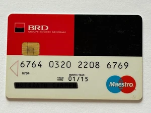 BRD Groupe Societe Generale Credit Card▪️Romania▪️Exp 01/2025▪️Chip▪️Unsigned - Picture 1 of 2